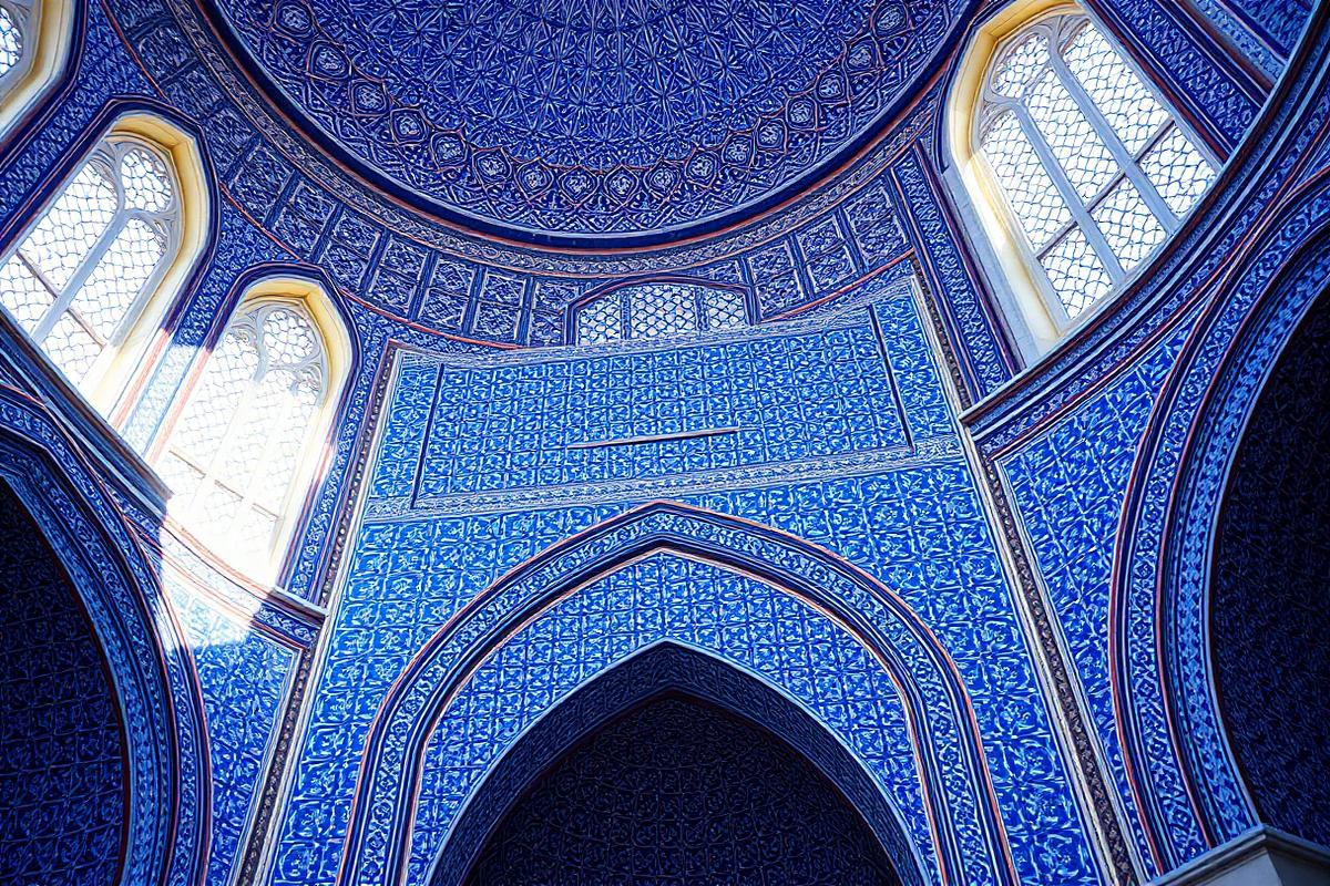 Azulejos azuis da Mesquita Azul