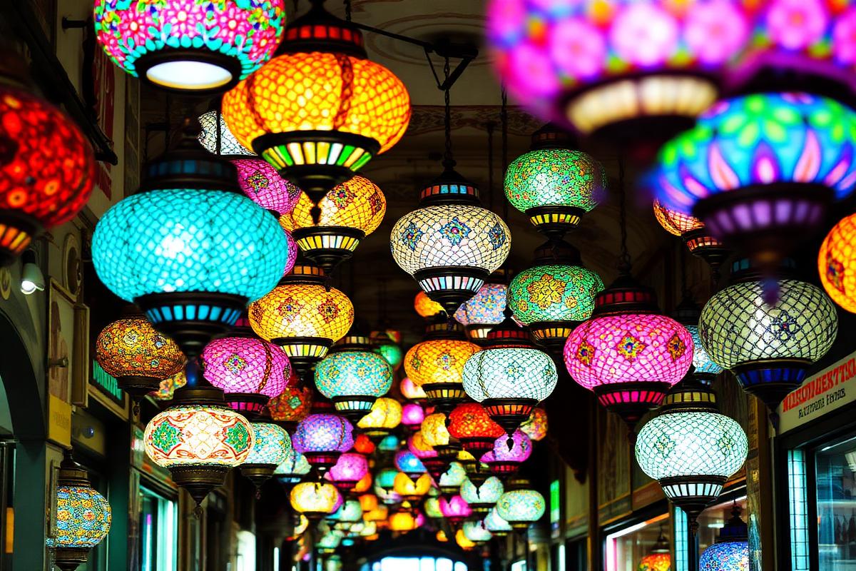 Candeeiros no Grande Bazar