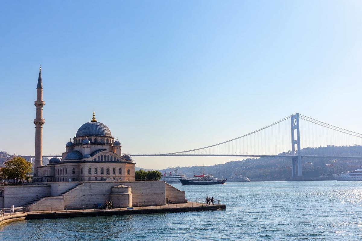 Mesquita de Ortaköy e a ponte do Bósforo